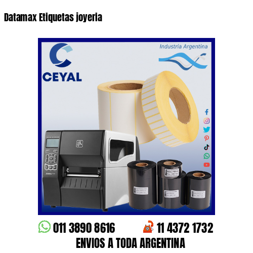 Datamax Etiquetas joyeria