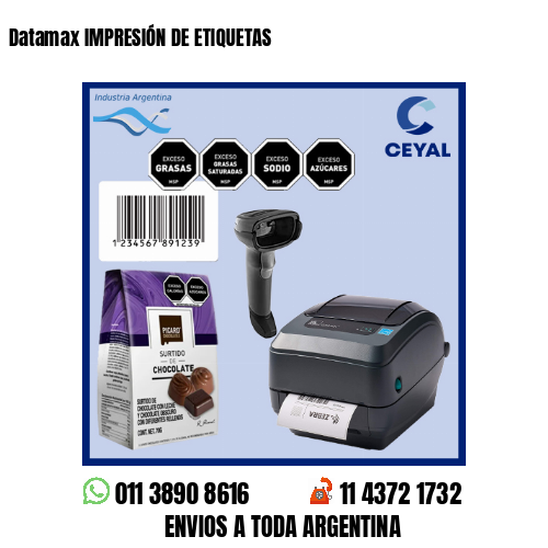 Datamax IMPRESIÓN DE ETIQUETAS