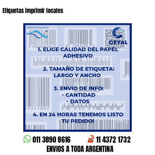 Etiquetas imprimir locales