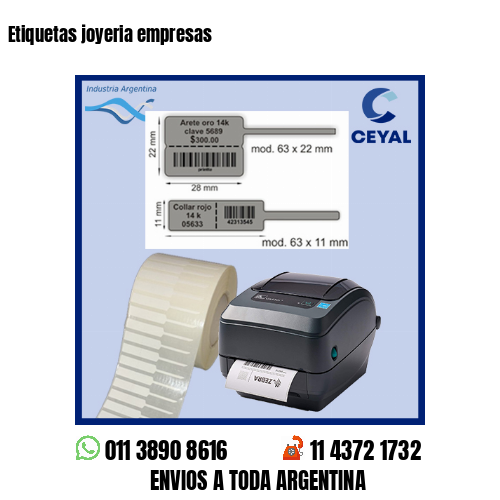 Etiquetas joyeria empresas