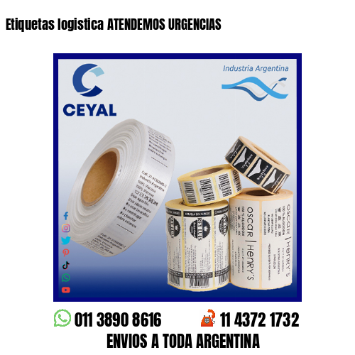 Etiquetas logistica ATENDEMOS URGENCIAS