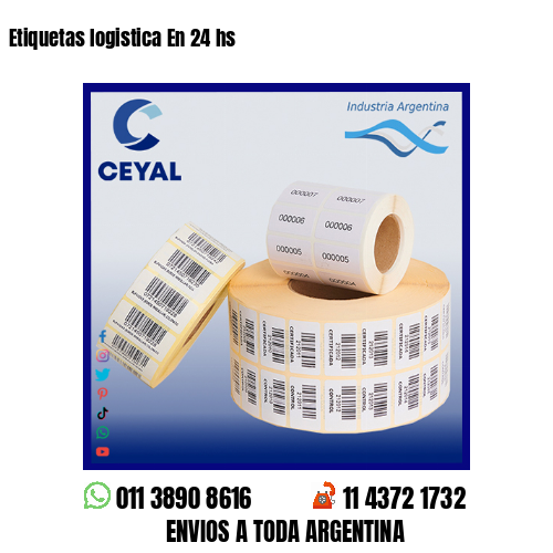 Etiquetas logistica En 24 hs