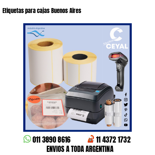 Etiquetas para cajas Buenos Aires 