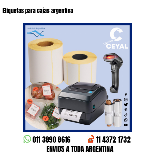 Etiquetas para cajas argentina