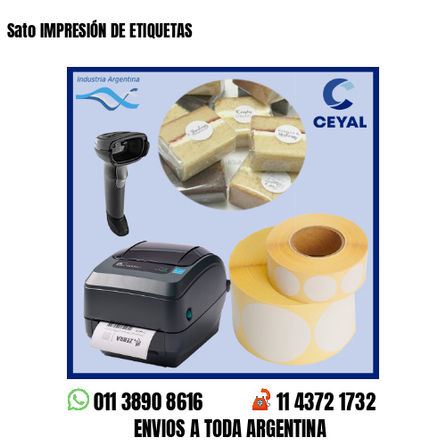 Sato IMPRESIÓN DE ETIQUETAS