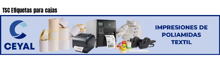 TSC Etiquetas para cajas