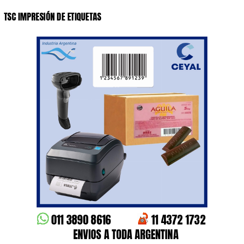 TSC IMPRESIÓN DE ETIQUETAS