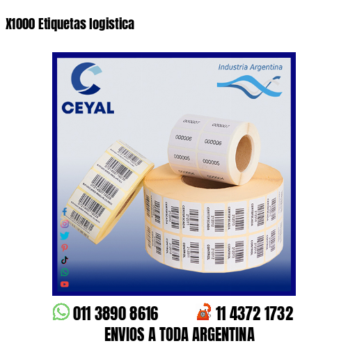 X1000 Etiquetas logistica