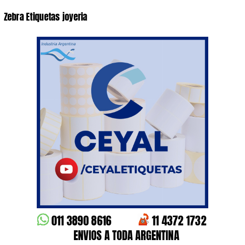 Zebra Etiquetas joyeria