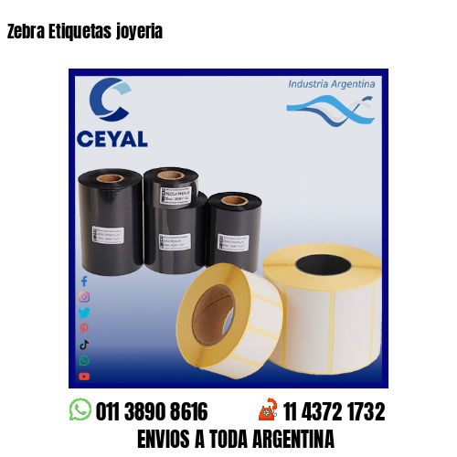 Zebra Etiquetas joyeria