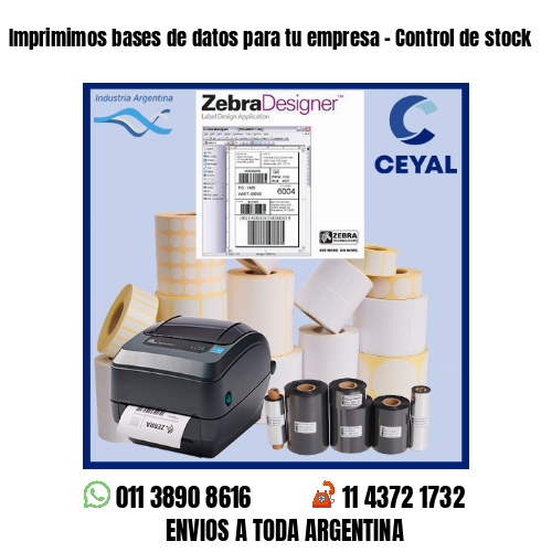 Imprimimos bases de datos para tu empresa – Control de stock