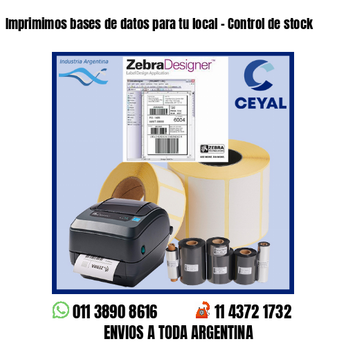 Imprimimos bases de datos para tu local – Control de stock