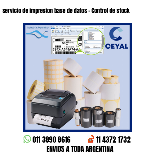 servicio de impresion base de datos – Control de stock