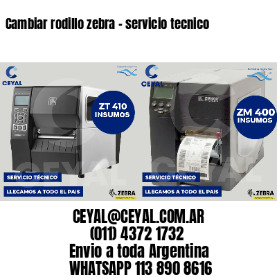 Cambiar rodillo zebra - servicio tecnico