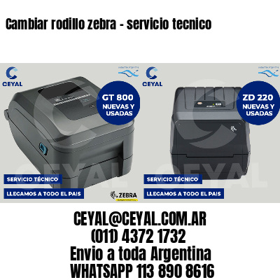 Cambiar rodillo zebra - servicio tecnico