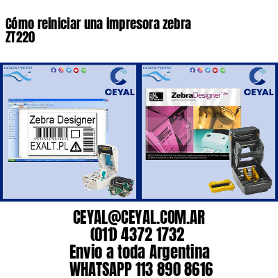 Cómo reiniciar una impresora zebra ZT220