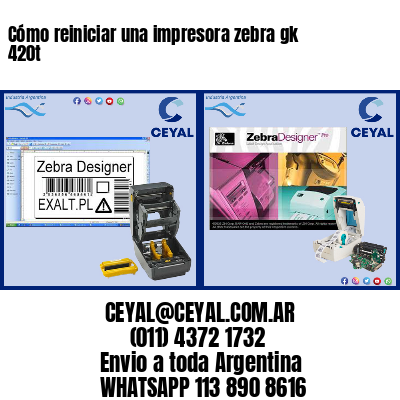 Cómo reiniciar una impresora zebra gk 420t