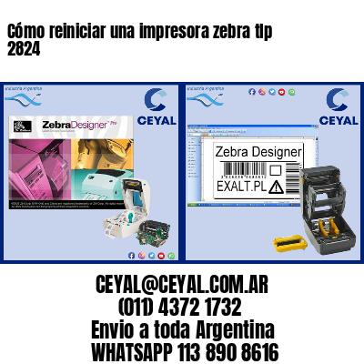 Cómo reiniciar una impresora zebra tlp 2824