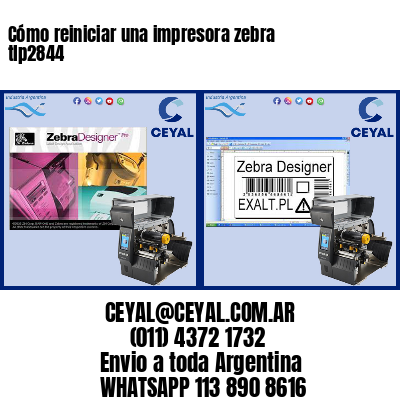 Cómo reiniciar una impresora zebra tlp2844