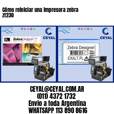 Cómo reiniciar una impresora zebra zt230