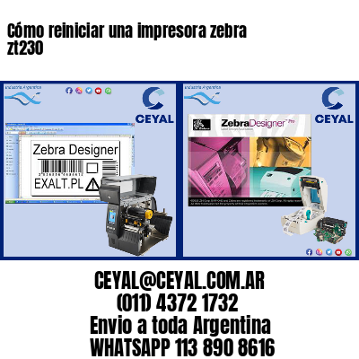 Cómo reiniciar una impresora zebra zt230
