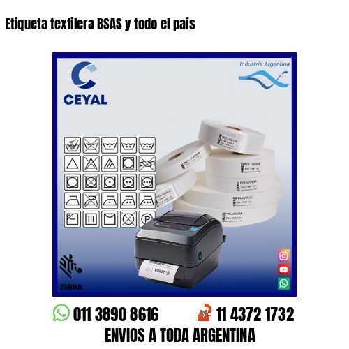 Etiqueta textilera BSAS y todo el país