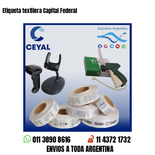 Etiqueta textilera Capital Federal