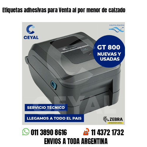 Etiquetas adhesivas para Venta al por menor de calzado