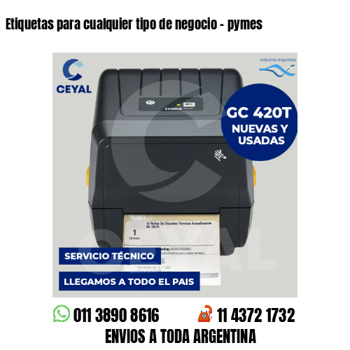 Etiquetas para cualquier tipo de negocio – pymes
