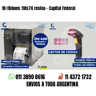 10 ribbons 110x74 resina - Capital Federal