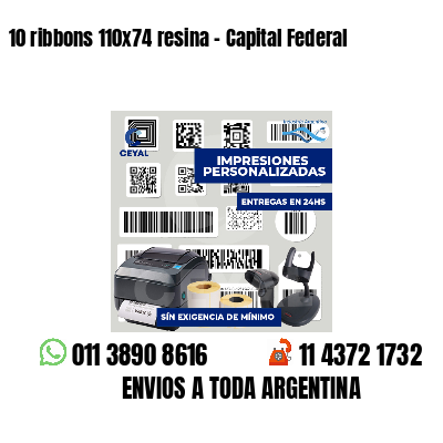 10 ribbons 110x74 resina - Capital Federal