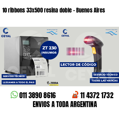 10 ribbons 33x500 resina doble - Buenos Aires