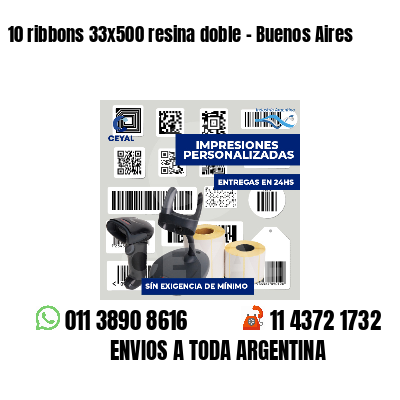 10 ribbons 33x500 resina doble - Buenos Aires