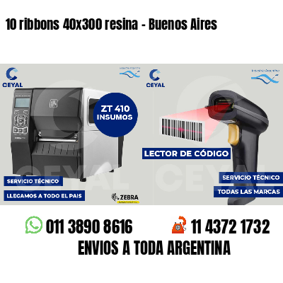 10 ribbons 40x300 resina - Buenos Aires