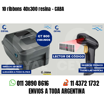 10 ribbons 40x300 resina - CABA