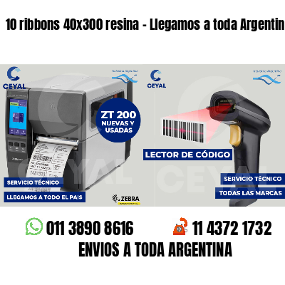 10 ribbons 40x300 resina - Llegamos a toda Argentina