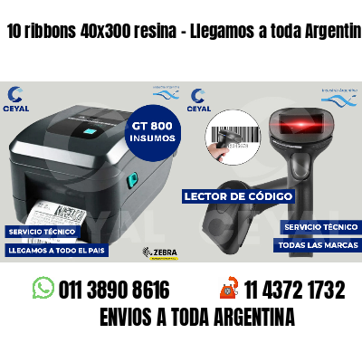 10 ribbons 40x300 resina - Llegamos a toda Argentina