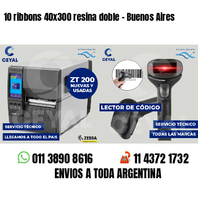 10 ribbons 40x300 resina doble - Buenos Aires