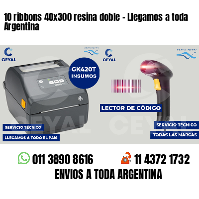 10 ribbons 40x300 resina doble - Llegamos a toda Argentina