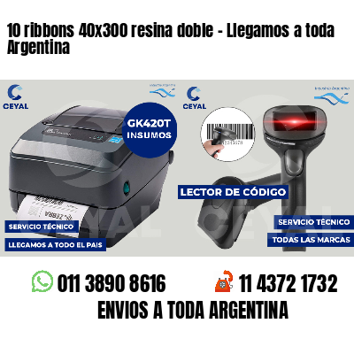 10 ribbons 40x300 resina doble - Llegamos a toda Argentina