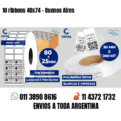 10 ribbons 40x74 - Buenos Aires