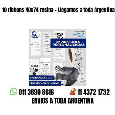 10 ribbons 40x74 resina - Llegamos a toda Argentina