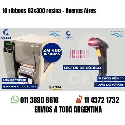 10 ribbons 83x300 resina - Buenos Aires