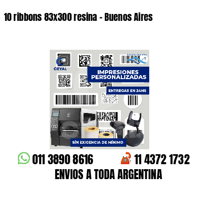 10 ribbons 83x300 resina - Buenos Aires