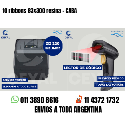 10 ribbons 83x300 resina - CABA