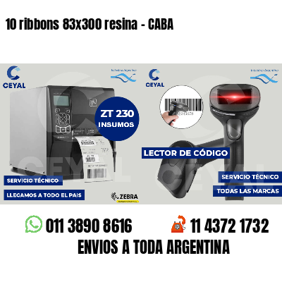 10 ribbons 83x300 resina - CABA