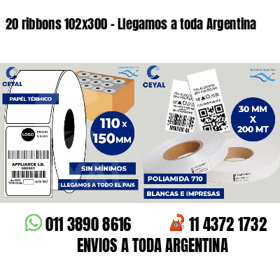 20 ribbons 102x300 - Llegamos a toda Argentina