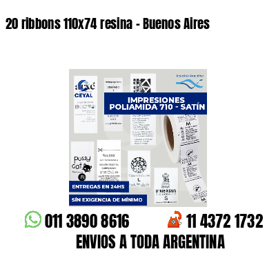 20 ribbons 110x74 resina - Buenos Aires