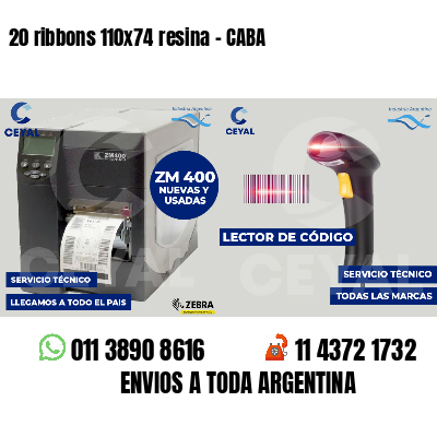 20 ribbons 110x74 resina - CABA