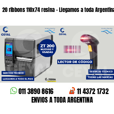 20 ribbons 110x74 resina - Llegamos a toda Argentina